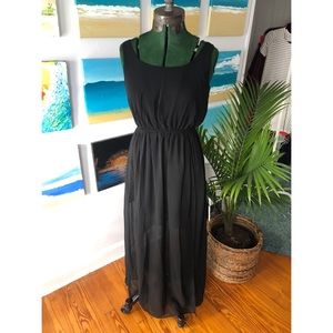 Soprano Illusion wrap maxi dress
